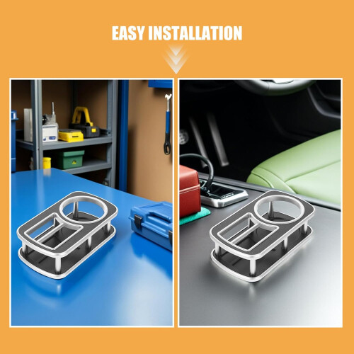 2pcs Car Mount Multi-Functional Bracket Console Organizer Cup Holder 2