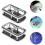2pcs Car Mount Multi-Functional Bracket Console Organizer Cup Holder 8