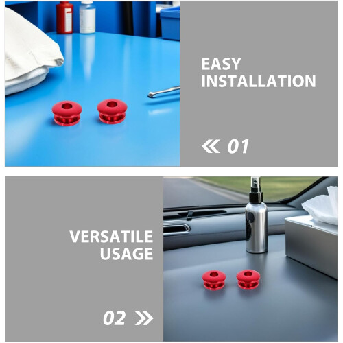 Car Shift Knob Stopper 2Pcs Red Gear Shift Boot Retainer Limiters Compatible 2