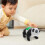 Jouet Panda Noir Interaction Musicale Et LED 3