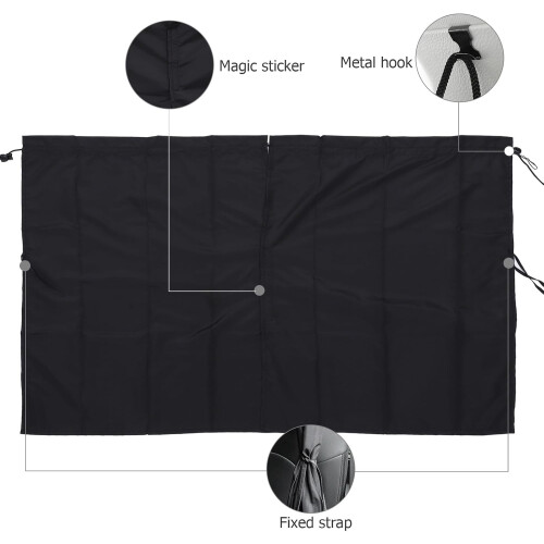 Tenda divisoria per auto nera, parasole 2