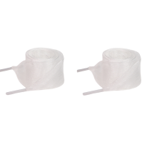 Transparente Schnürsenkel aus Organzaband – 120 cm White