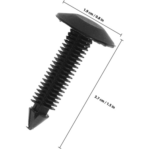 Set van 100 plastic klinknagelclips voor auto's, druksluitingen 1
