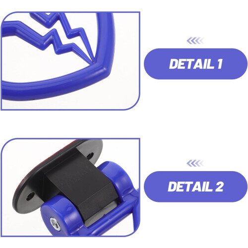 Car Tow Hook Modification Blue Heart Shape Adhesive Tow Hook 2