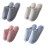 Comfortable Antislip Cotton Slippers Winter Indoor-Khaki C 3