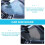 2pcs Car Windshield Retractable Sun Shade 40x60cm Black Silver Front Window Sunshade 3
