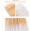 Bamboo Stick Cotton Swabs 300pcs Thick Pointed Swabs Portable Versatile Makeup Accessory 2