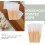 Bamboo Stick Cotton Swabs 300pcs Thick Pointed Swabs Portable Versatile Makeup Accessory 3