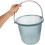 Secchio d'acqua in plastica con manico, grande, blu, portatile, per lavaggio auto e uso esterno. 2