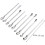 9pcs Stainless Steel Mixing Spoons Laboratory Scoops for Precise Sampling and Mixing 8