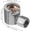 2pcs Metal Button Head Grease Coupler Replacement, Hydraulic Grease Fitting Adapter Copper Flat Lock 2