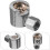 2pcs Metal Button Head Grease Coupler Replacement, Hydraulic Grease Fitting Adapter Copper Flat Lock 5
