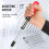 2X Push Pull Ratchet Screwdriver Set 5 in 1 Screwdriver Bit Set Sleeve Driver Bit-Holder Ratchet Socket Screw Kit Brown 6