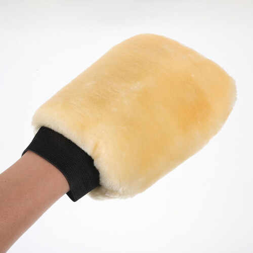 Plüschiger, doppelseitiger Autowaschhandschuh, weicher Woll-Autowaschhandschuh 2