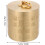 Cinzeiro de latão com tampa Compacto redondo Gold Ash Holder 2