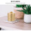 Cinzeiro de latão com tampa Compacto redondo Gold Ash Holder 3