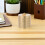 Cinzeiro de latão com tampa Compacto redondo Gold Ash Holder 6