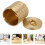 Cinzeiro de latão com tampa Compacto redondo Gold Ash Holder 8