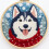 Punch Needle Set Husky Design 20x20cm 1