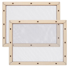 Wooden Paper Making Screen Frames Fine Mesh 2-Pack