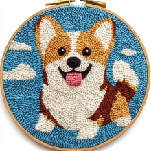 Corgi Punch Needle Kit för nybörjare
