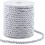 Cordon torsadé en polyester 5 mm 20 m argent 1