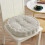 Randsyet polyester cirkel siddepude til meditation & 1