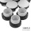 50pcs Plastic Switch Protective Cap Push Button Switch Caps Electrical Panel Safety Cover Plastic Flush Type Hole Plugs 3