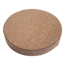 Almofada de meditação circular com costura reforçada – Marrom,