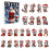 2D kerstcountdown-ornamenten met kerstmutsen (24 stuks) 1