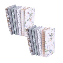 Pakke med firkanter i 100 % bomullsstoff – 14 stk., 25 x 25 cm