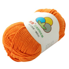 Mælkebomuldsgarn07Orange5-tråds