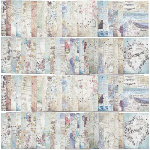 Lace Scrapbook Paper Pads 14x10cm 100 Sheets 50 Patterns