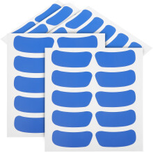Adesivos reutilizáveis em PVC azul para os olhos, ideais para fãs de esportes.
