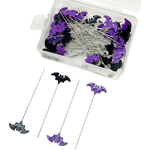 Synåle til Halloween-flagermusdesign, 100 stk.