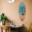 2pcs Summer Beach Signs Surf Board Wall Decorations 20x8x0.5in 5