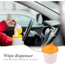 Contenitore per salviette ricaricabile, dispenser portatile per salviette, elegante in plastica