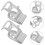 50 vis autotaraudeuses pour fixations en fer, vis de transmission 8