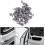 50pcs Plastic Rivets for Bumper Auto Push Pin Clips Fixation Kit Grey M8 Hole 2