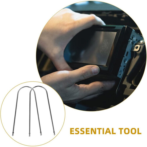 2pairs Car Radio Removal Pry Tool U Shaped Stereo Release Tools 2