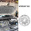 20pcs Engine Cover Mounting Clips Metal Locking Washers Heat Shield Retainers Push-on Fasteners 3