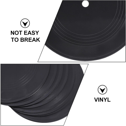5pcs Blank Vinyl Records Decorative 7 polegadas Vinyl Decorações Domésticas Ornamentos de parede 2