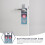 Panneau suspendu double face créatif pour toilettes, en PVC 3