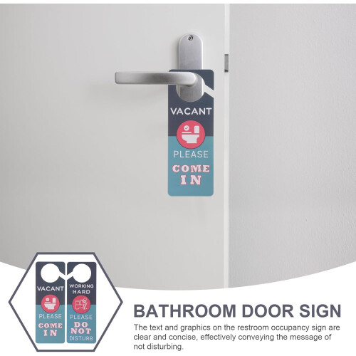Panneau suspendu double face créatif pour toilettes, en PVC 2