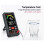 GVDA  Rechargeable Digital Multimeter True RMS 9999 Counts 1000V 10 ADC AC Voltage Current Multimetro 4