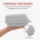 3PcsTriangular Silicone Cake Box, Mille Crepe Box, Sandwich, Reusable, Cake Packaging, Baking & Pastry Packaging Gray 3