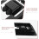 Solar Panel Mounting Brackets for RV Trailers 7pcs Black Solar Module Support Stand Kit 5