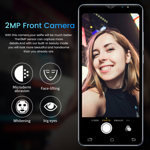 M10T Pro  Phone 5,5 Polegadas MTK6572 Dual-Core 512 MB + 4 GB RAM Dual Card Dual Standby Android 4.4 Mobile Phone-C Plug UE 2