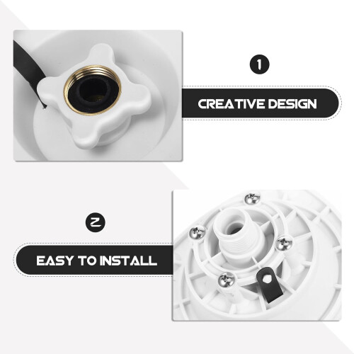 Tapa de entrada de enchimento de água Rv para uso marítimo e de iate, material Pp resistente com durabilidade e instalação eficiente 2