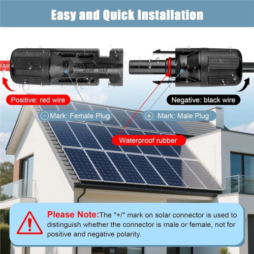 10AWG Solar Panel Cable Solar Extension Cable for Portable Power Station Solar Panel Solar Generator 2